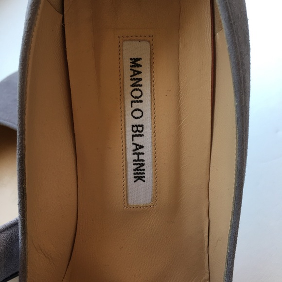 Manolo Blahnik BB gray suede pumps - Picture 5 of 16